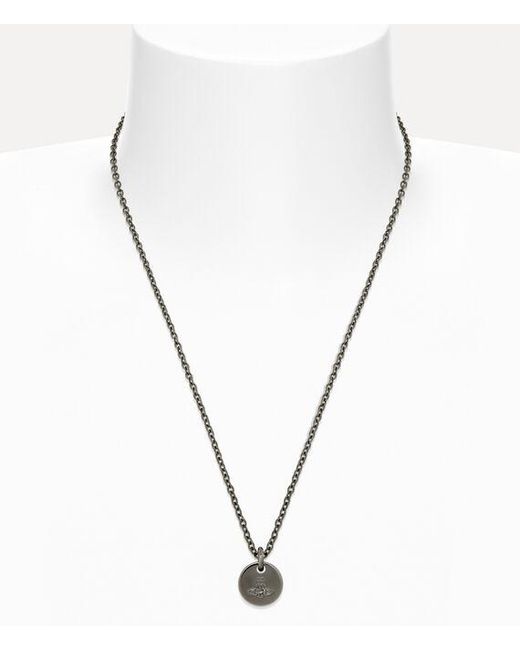 Vivienne Westwood White Lewis Pendant Necklace for men
