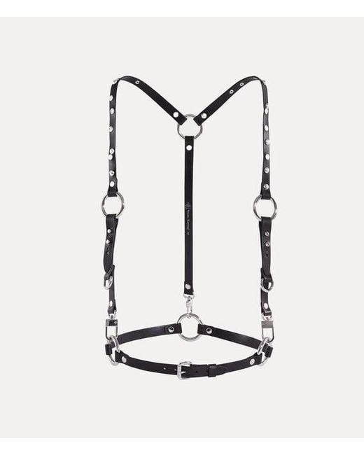 Vivienne Westwood White Harness Belt Leather