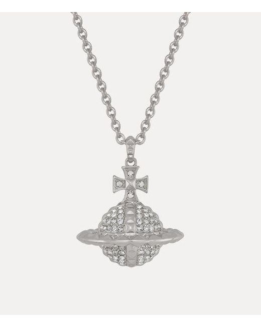 Vivienne Westwood White Mayfair Large Orb Pendant Brass