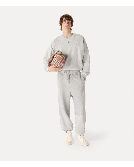 Vivienne Westwood Gray Ibiza Sweatpants Medium Cotton Felpa for men