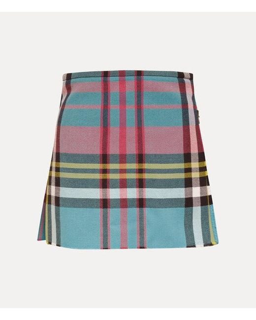 Vivienne Westwood Worlds End Mini Kilt Tartan in Blue | Lyst UK