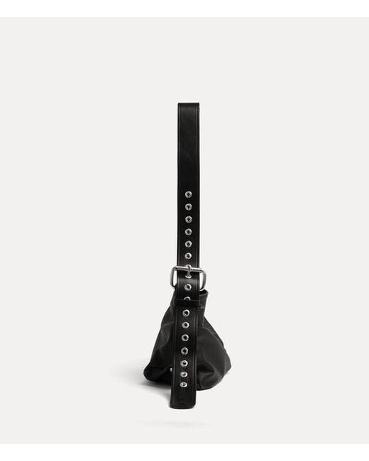 Vivienne Westwood Black Maxime Small Shoulder Bag Leather