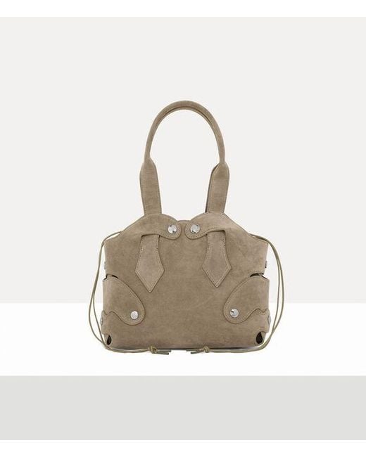 Vivienne Westwood Gray Wilma Small Tote Leather