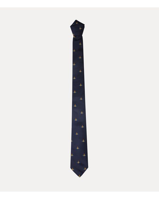 Vivienne Westwood Blue Tie Cm.7 Multi Orb for men
