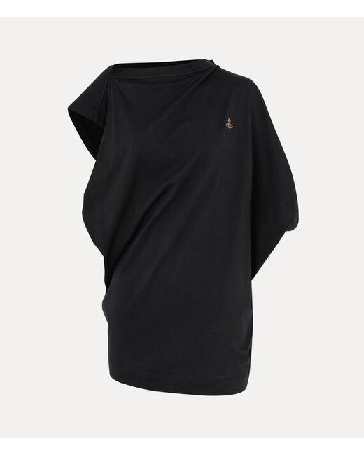 Vivienne Westwood Black Oversized Hebo Top Cotton