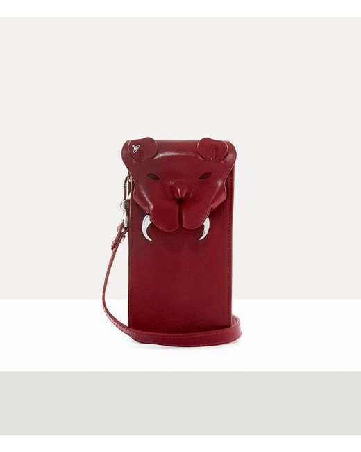 Vivienne Westwood Red Tiger Phone Bag Shiny Veget Tanned