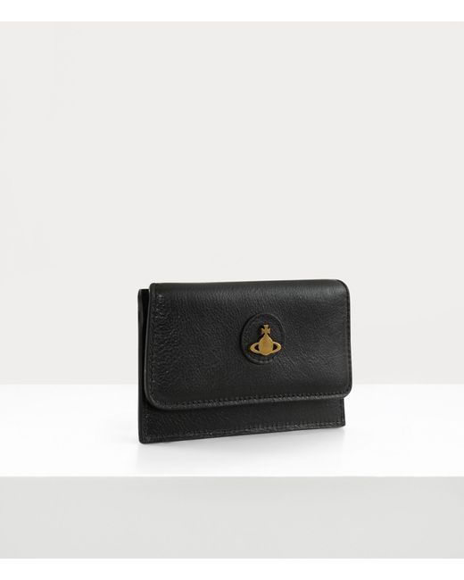Vivienne Westwood Black Long Card Holder With Pocket