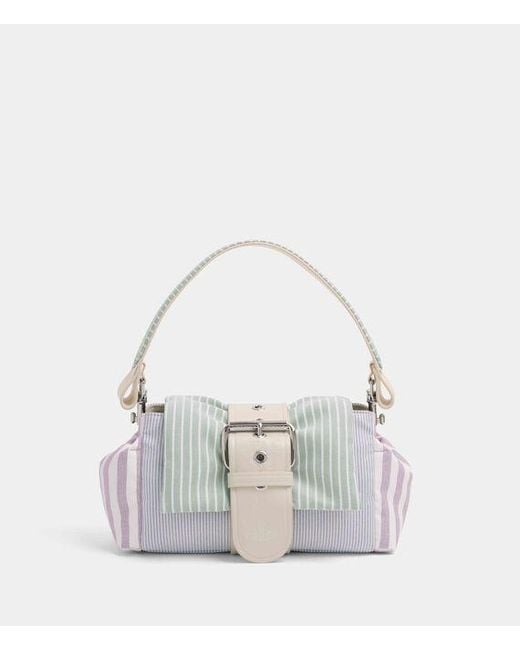 Vivienne Westwood White Hazel Treasure Handbag Classic Oxford Shirt
