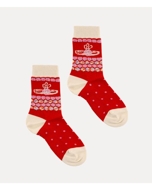 Vivienne Westwood Red Ladies Socks