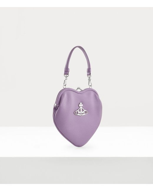 Vivienne Westwood Purple Belle Heart Frame Purse