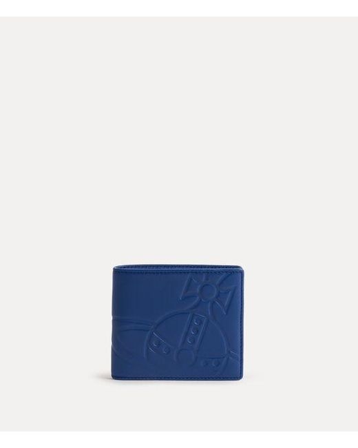 Vivienne Westwood Blue Billfold Wallet Nappa Leather for men