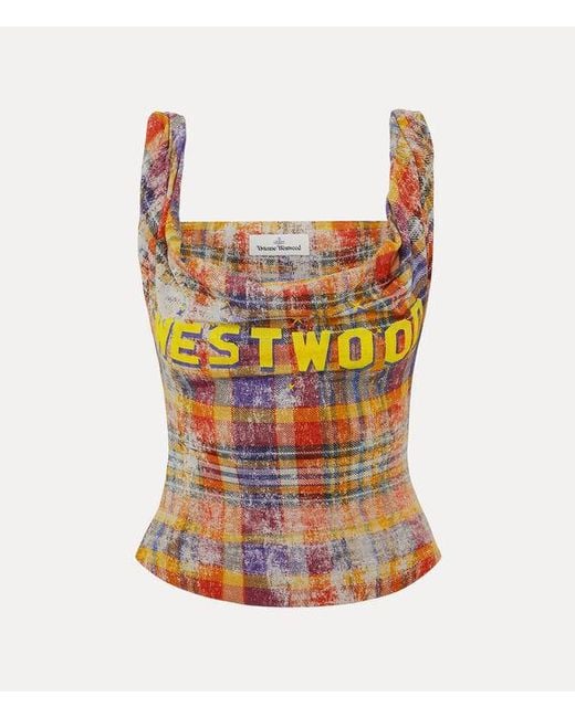 Vivienne Westwood Multicolor Anna Top Print Fluid Jersey
