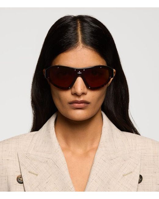 Vivienne Westwood Brown Pinzolo Sunglasses Acetate