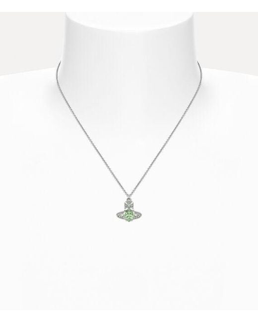 Vivienne Westwood White Ariella Pendant Necklace
