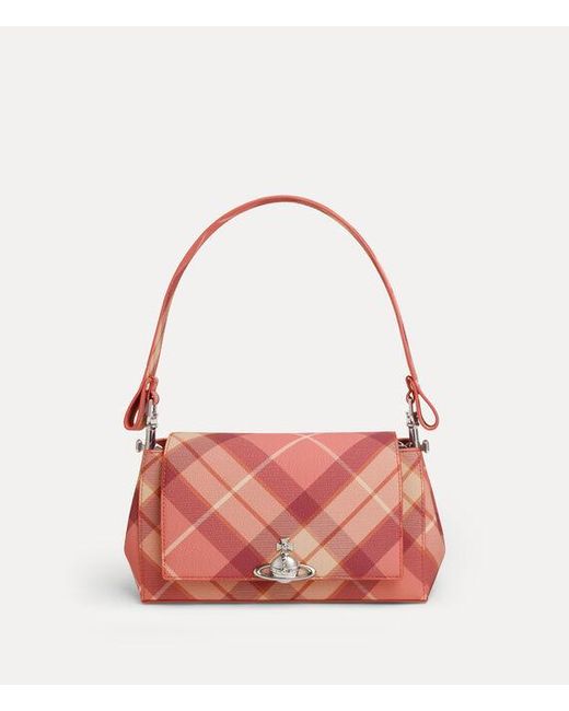 Vivienne Westwood Pink Hazel Medium Handbag Polyurethane Polyester Cotton