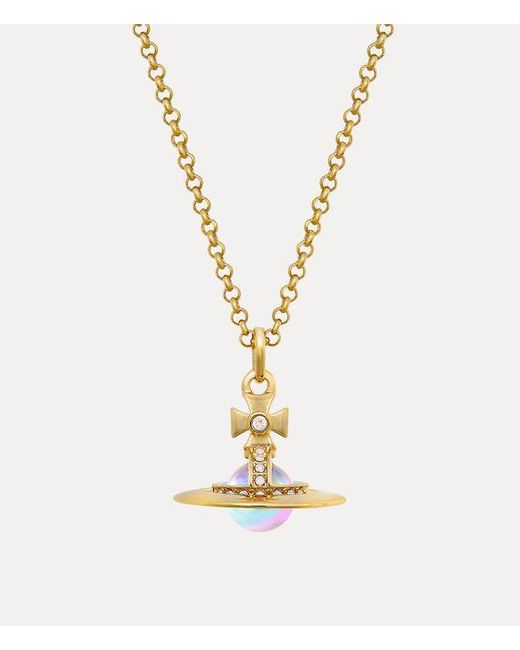 Vivienne Westwood Metallic New Tiny Orb Pendant Necklace