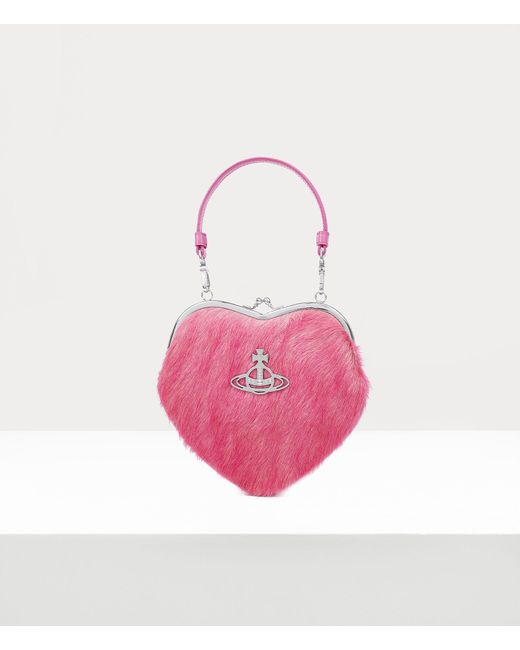 Vivienne Westwood Pink Belle Heart Frame Purse