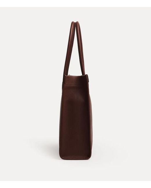 Vivienne Westwood Brown Troy Tote Bag Supple Leather