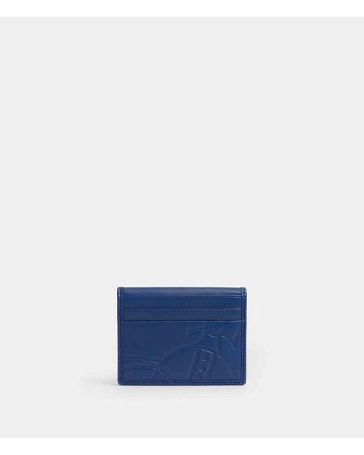 Vivienne Westwood Blue Card Holder Nappa Leather for men
