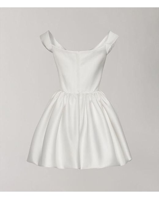 Vivienne Westwood Natural Mini Bagatelle Dress Recycle Dbl Duchesse