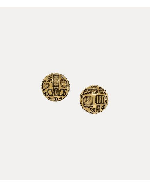 Vivienne Westwood White Victorine Earrings