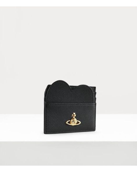 Vivienne Westwood White Heart Card Holder Faux Leather