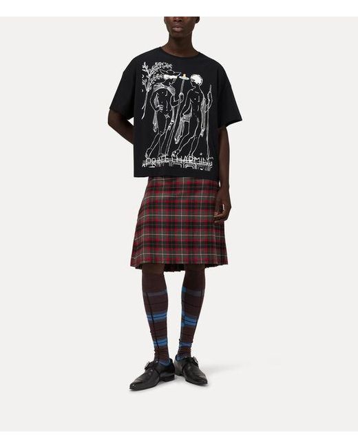 Vivienne Westwood Black Charming Oversized Box T-Shirt Cotton