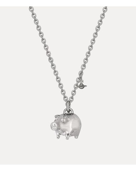 Vivienne Westwood White Fiorello Pendant Necklace for men