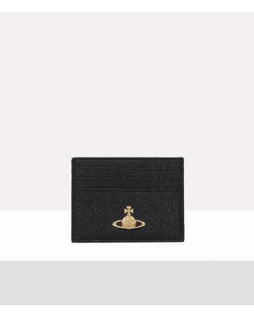 Vivienne Westwood White Flat Card Holder Faux Leather