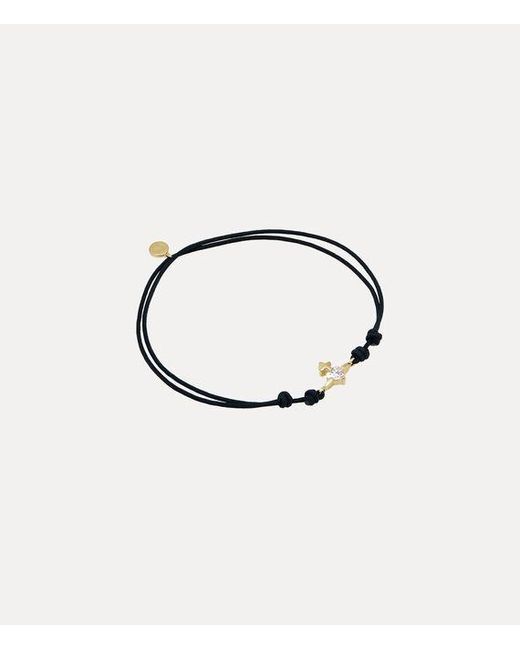 Vivienne Westwood Metallic Valentineâs Heart Cord Bracelet 9K