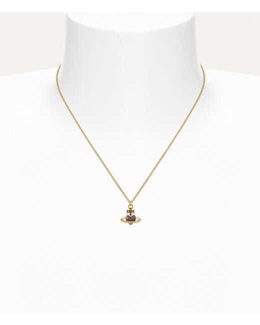 Vivienne Westwood Metallic Fabianna Bas Relief Pendant Necklace