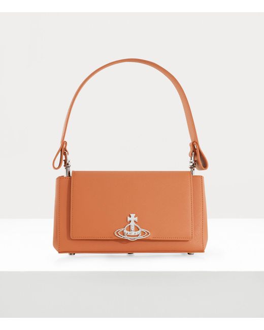 Vivienne Westwood Orange Hazel Medium Handbag