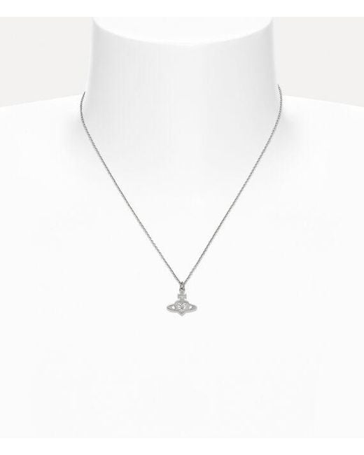 Vivienne Westwood White Noella Pendant Necklace
