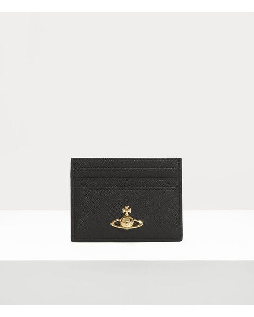 Vivienne Westwood White Flat Card Holder Faux Leather