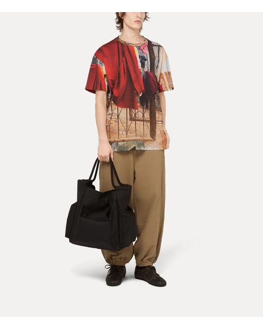Vivienne Westwood Red Oversized T-Shirt Printed Co Jersey