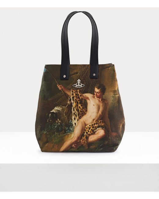 Vivienne Westwood Multicolor Robin Large Shopper Bag