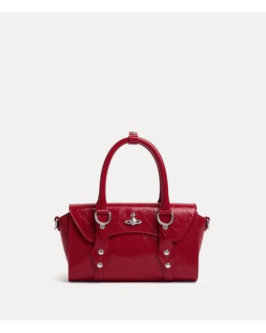 Vivienne Westwood Red Bettina Mini Crossbody Naplak Leather