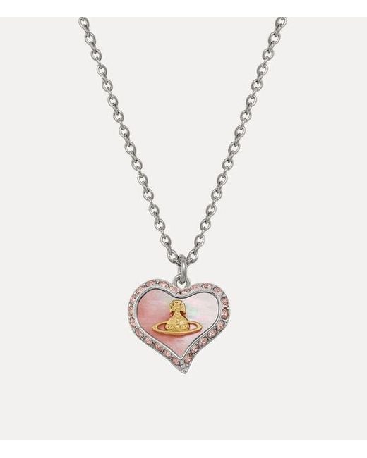 Vivienne Westwood White Petra Pendant Necklace