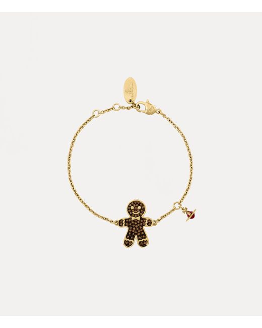 Vivienne Westwood Metallic Gingerbread Man Bracelet