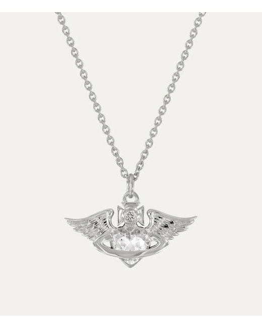 Vivienne Westwood White Galena Pendant Necklace