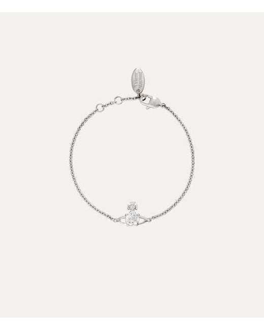 Vivienne Westwood Natural Reina Small Bracelet Cubic Zirconia