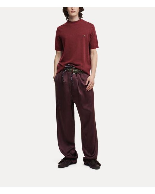 Vivienne Westwood Red Alex T-Shirt Merino Wool Cashmere for men