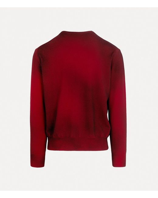 Vivienne Westwood Red Sean Round Neck Jumper Wool for men