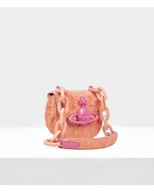 Vivienne Westwood Pink Jodie Saddle Bag