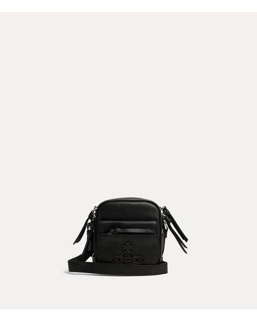 Vivienne Westwood Black Eton Small Crossbody Leather