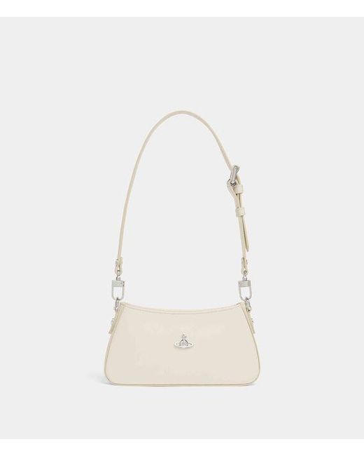 Vivienne Westwood Natural Tasha Shoulder Phone Bag Pu Smooth