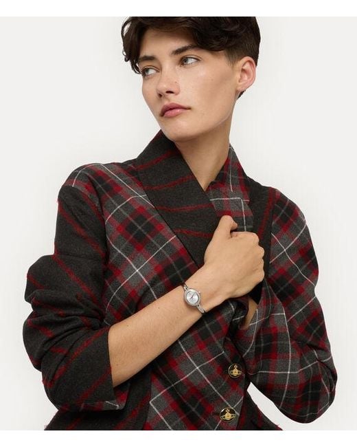 Vivienne Westwood White Audley Watch Stainless Steel
