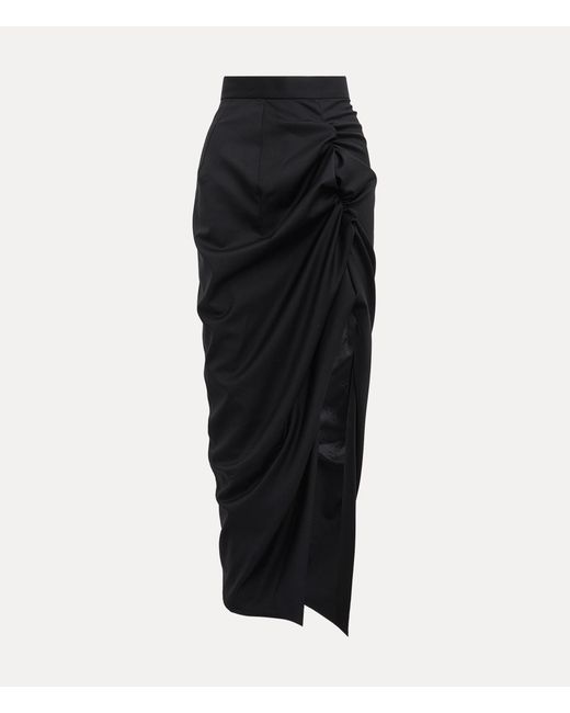 Vivienne Westwood Black Long Side Panther Skirt