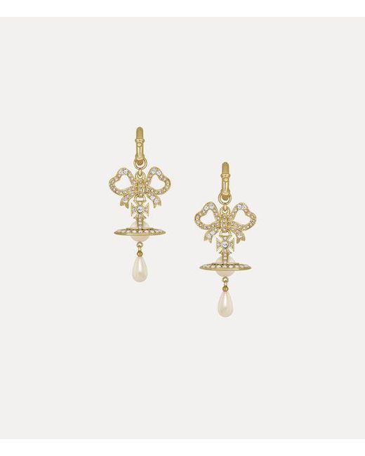 Vivienne Westwood Natural Rigoberta Pearl Earrings