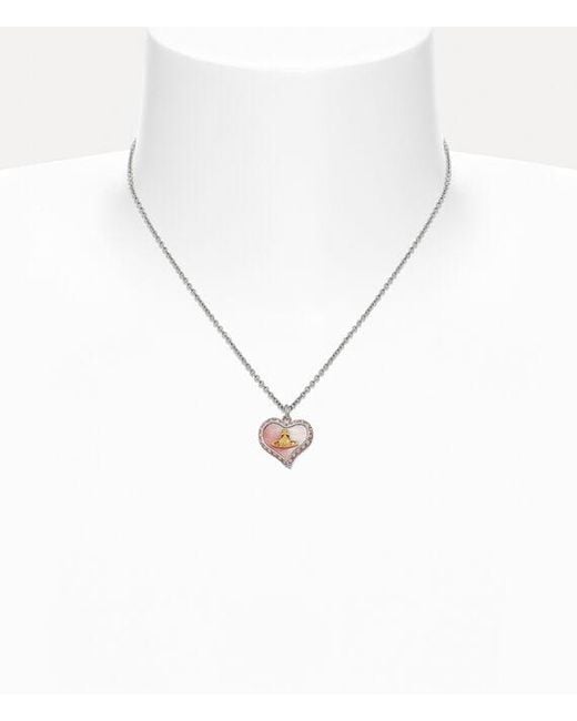 Vivienne Westwood White Petra Pendant Necklace